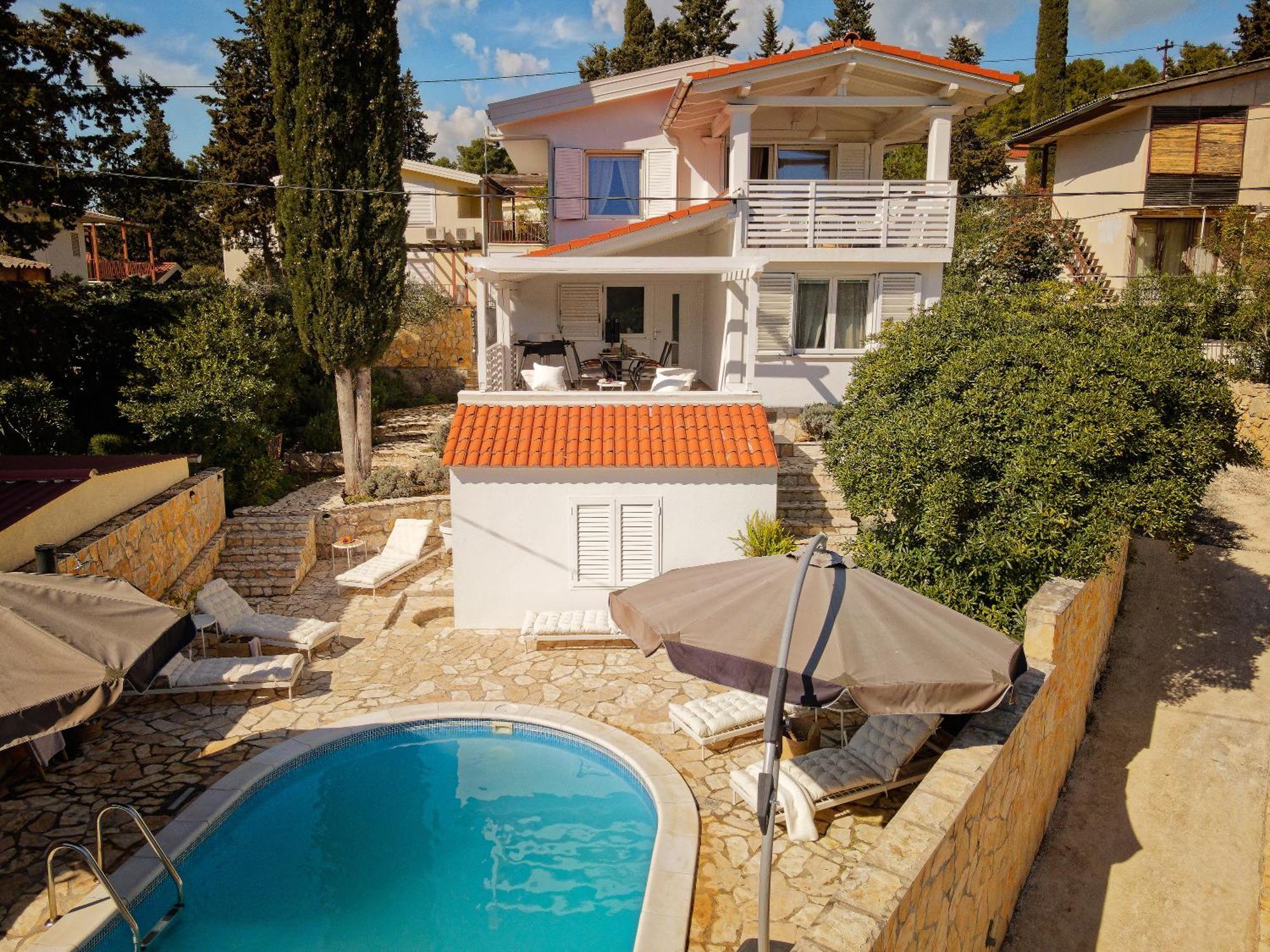 Villa Hvar With Pool Vrboska Esterno foto